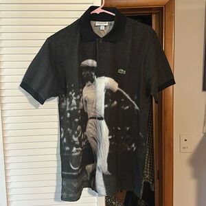 LACOSTE Original Rene Print Polo Shirt, Brand Size 4 (Medium)
